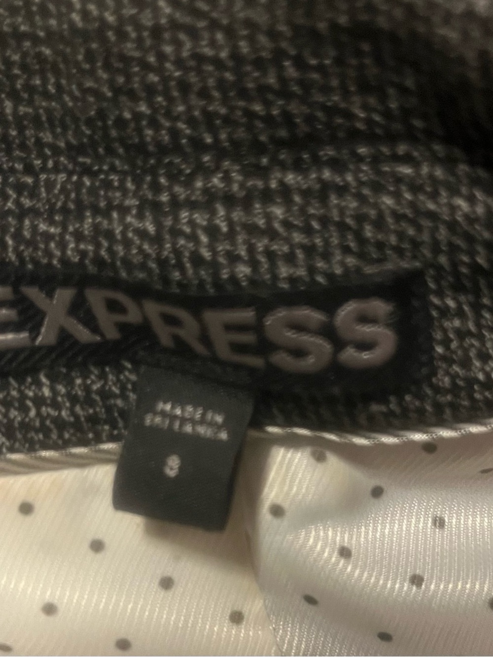 Express Women's Dark Charcoal Single-Button Blazer - Picture 2 of 4
